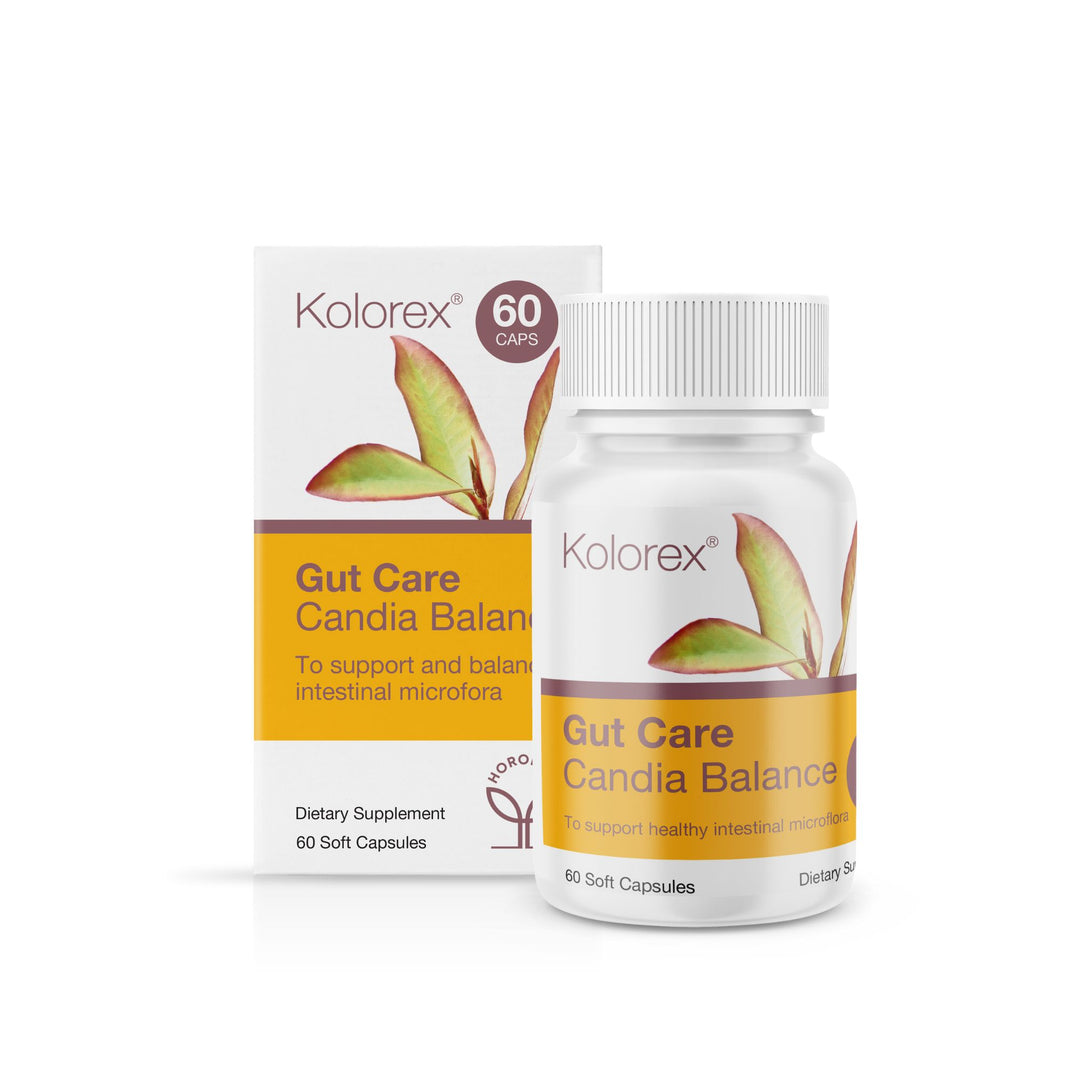 Kolorex Gut Care Candia Balance 60 Caps Box and Jar